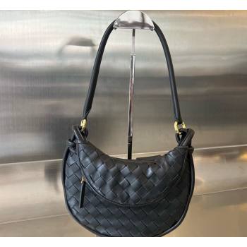 Bottega Veneta Small Gemelli Intrecciato leather shoulder bag 776764 Black 2023 (wante-23111101)