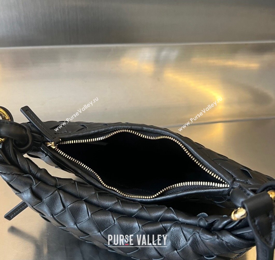 Bottega Veneta Small Gemelli Intrecciato leather shoulder bag 776764 Black 2023 (wante-23111101)