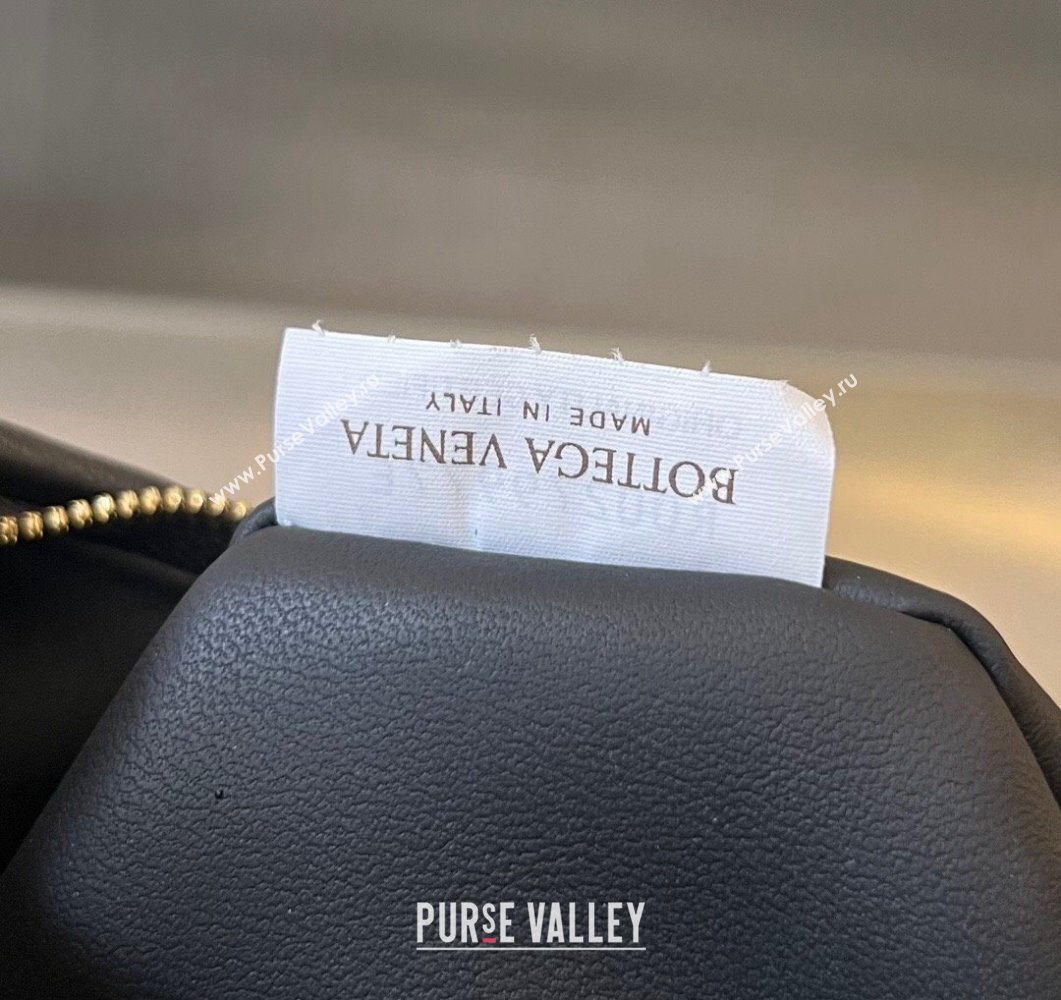 Bottega Veneta Small Gemelli Intrecciato leather shoulder bag 776764 Black 2023 (wante-23111101)