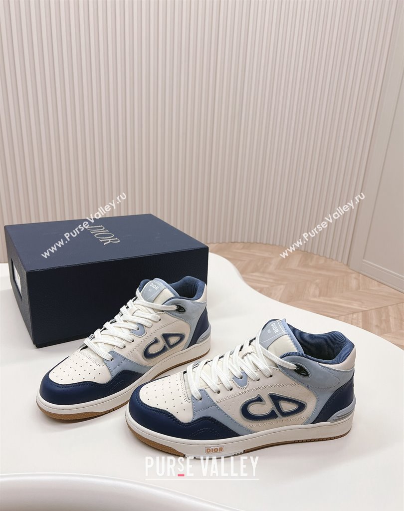 Dior Smooth Calfskin B57 Mid-Top Women/Men Sneakers 02 2024 (modeng-23111432)