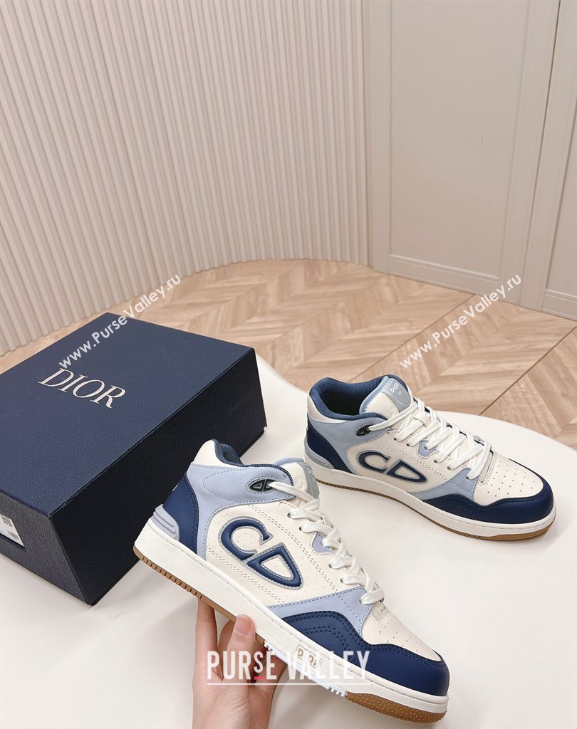 Dior Smooth Calfskin B57 Mid-Top Women/Men Sneakers 02 2024 (modeng-23111432)
