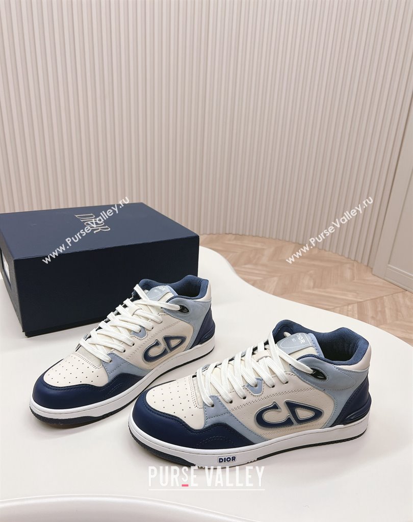 Dior Smooth Calfskin B57 Mid-Top Women/Men Sneakers 04 2024 (modeng-23111434)
