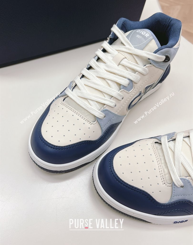 Dior Smooth Calfskin B57 Mid-Top Women/Men Sneakers 04 2024 (modeng-23111434)