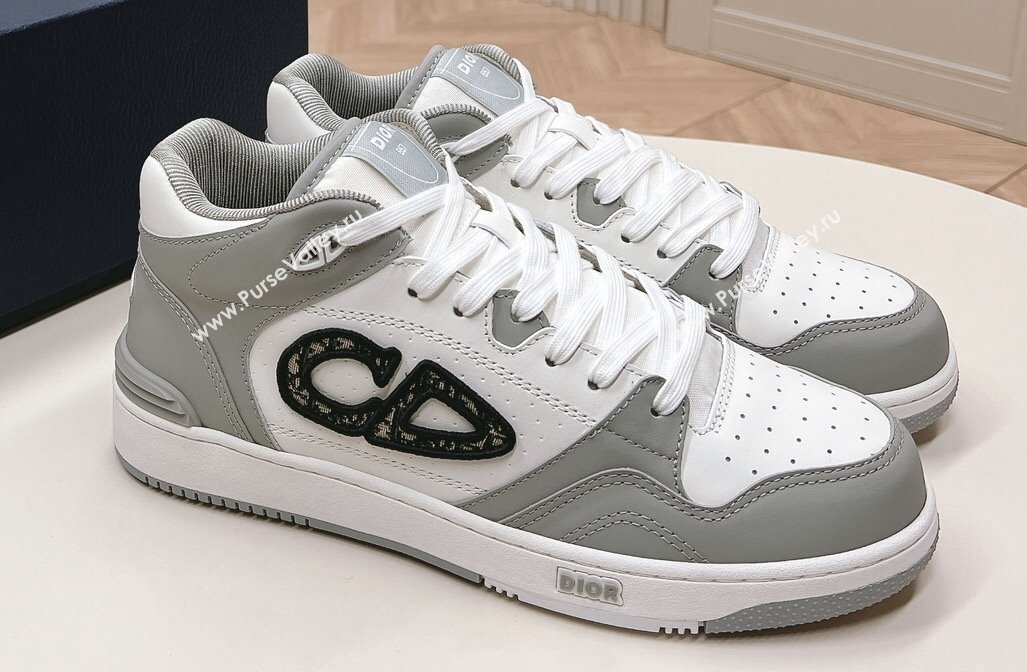 Dior Smooth Calfskin B57 Mid-Top Women/Men Sneakers 05 2024 (modeng-23111435)