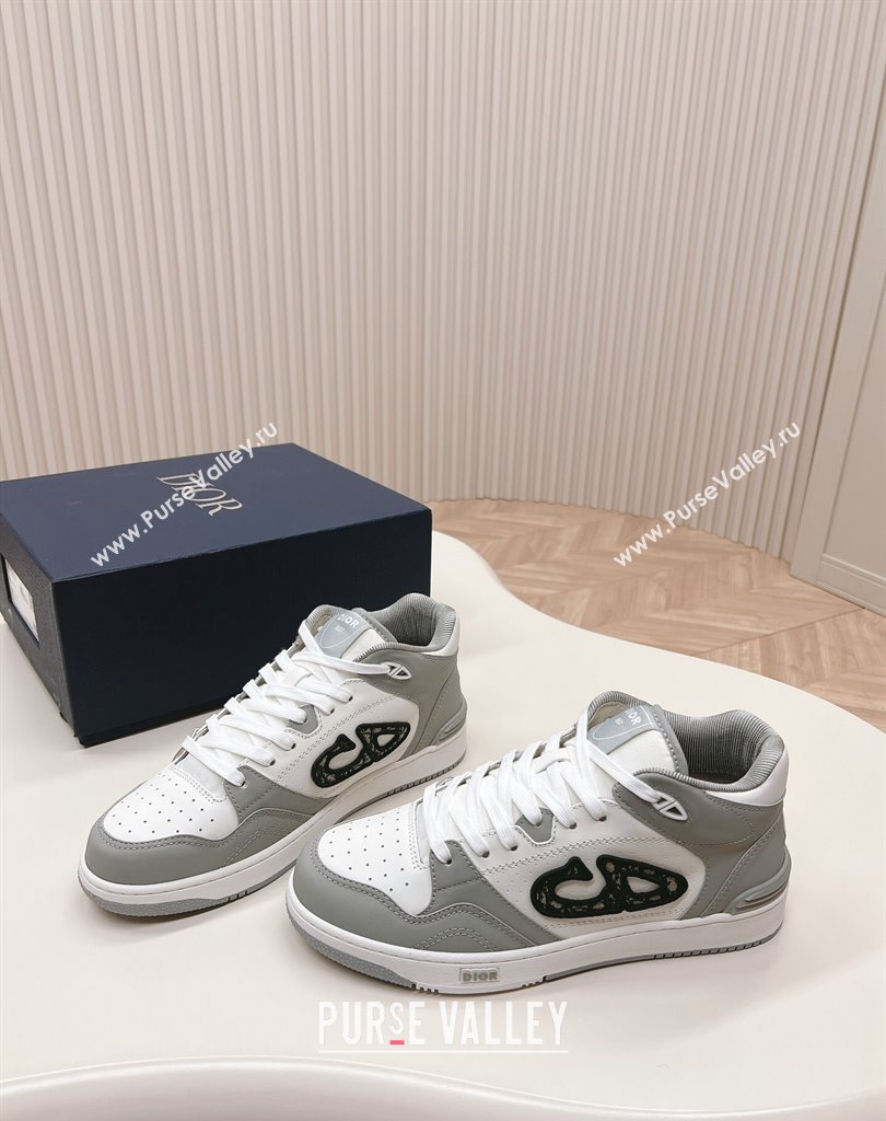 Dior Smooth Calfskin B57 Mid-Top Women/Men Sneakers 05 2024 (modeng-23111435)
