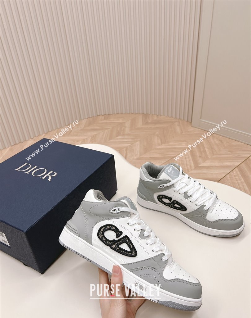 Dior Smooth Calfskin B57 Mid-Top Women/Men Sneakers 05 2024 (modeng-23111435)