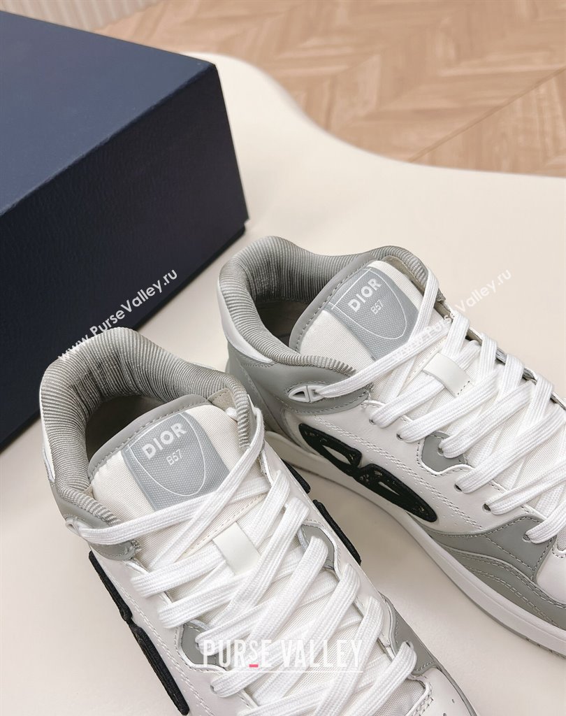 Dior Smooth Calfskin B57 Mid-Top Women/Men Sneakers 05 2024 (modeng-23111435)