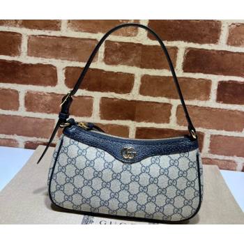 Gucci Ophidia GG small handbag 735145 Beige/Blue 2024 (dlh-23112419)
