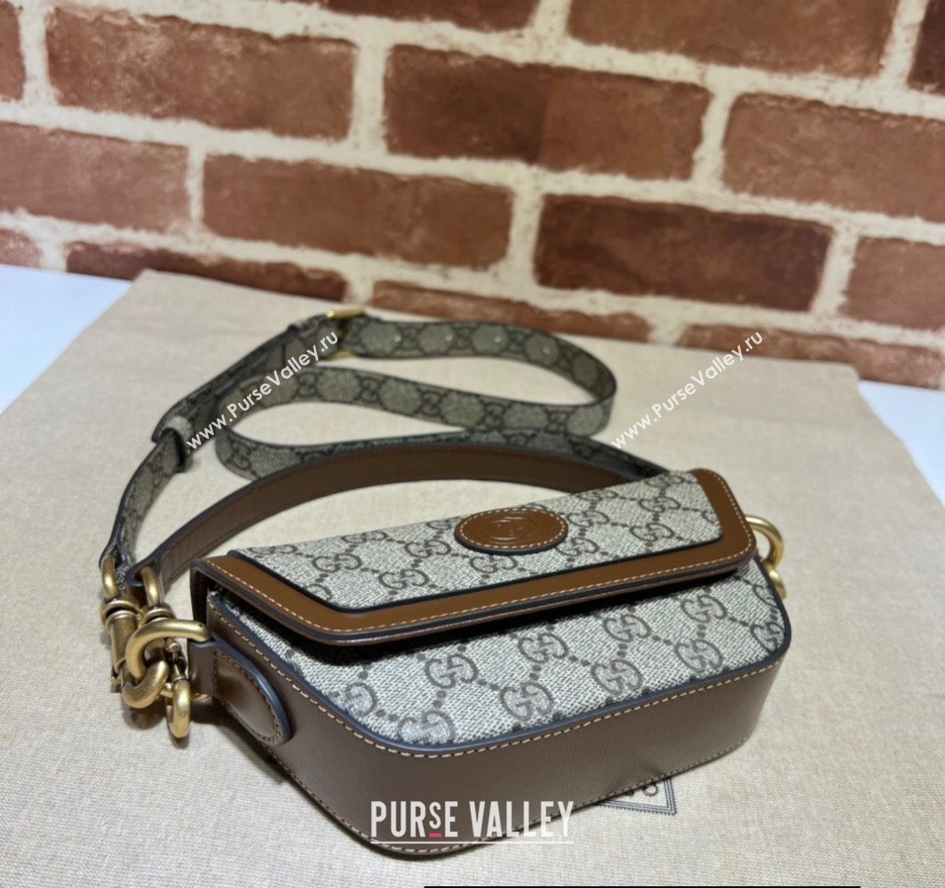 Gucci GG Supreme top handle mini bag 723762 Beige 2024 (dlh-23112409)