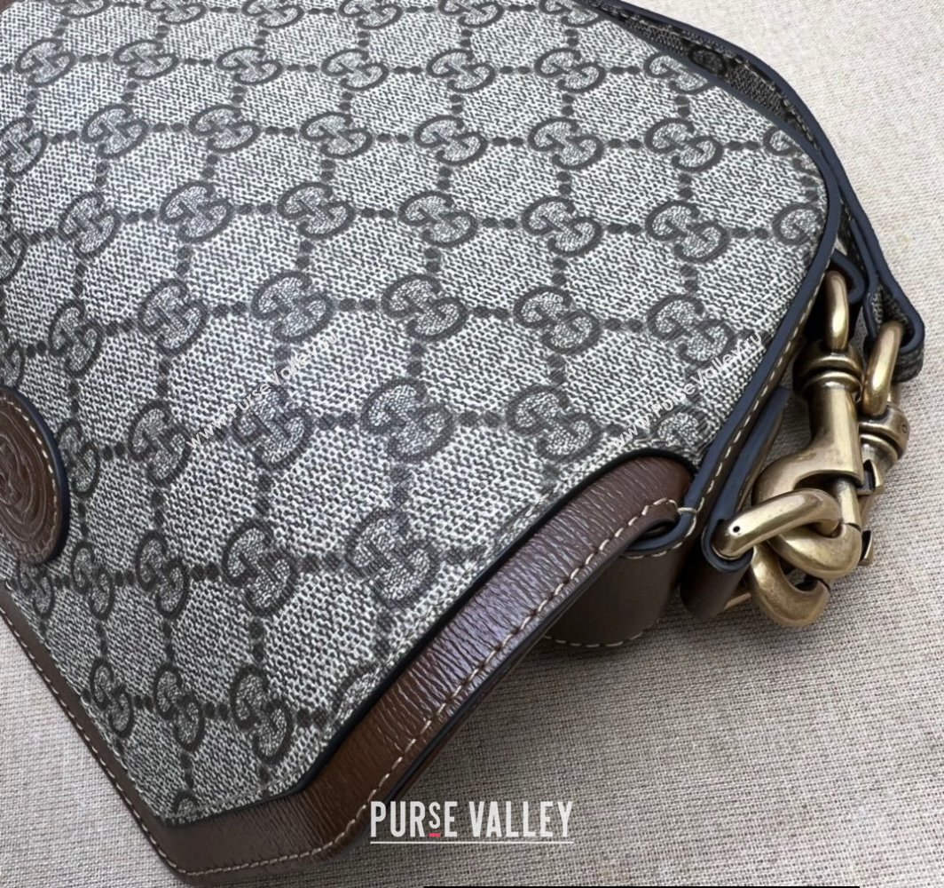 Gucci GG Supreme top handle mini bag 723762 Beige 2024 (dlh-23112409)