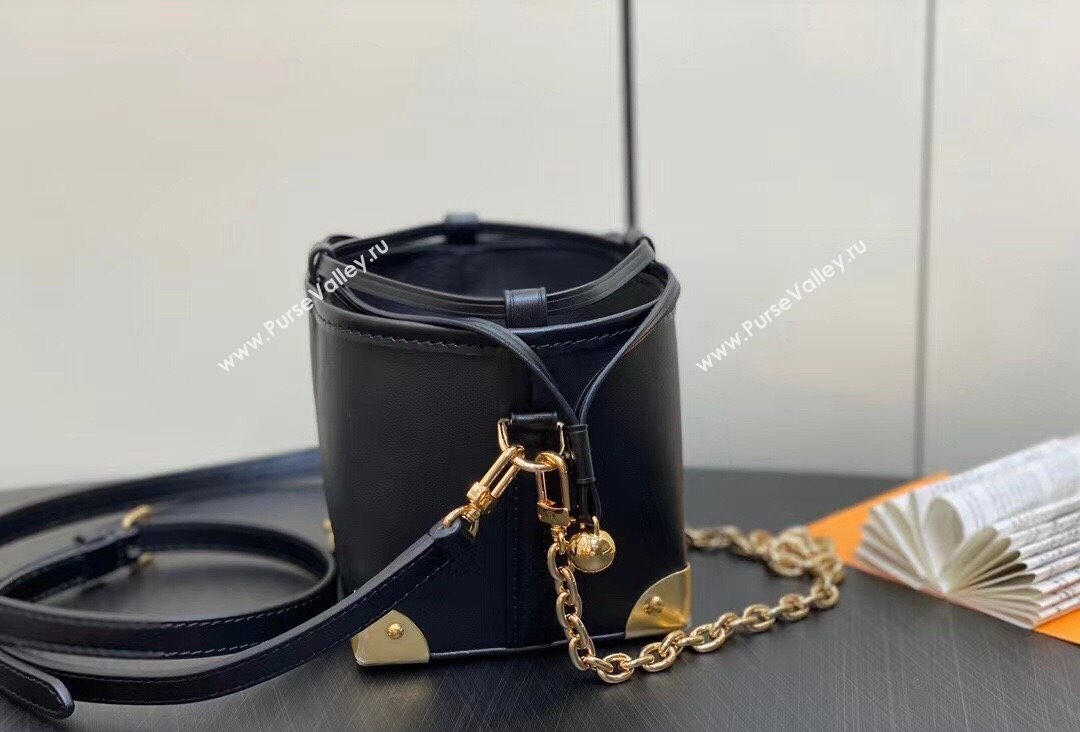 Louis Vuitton LV Charms Noe Purse Bag M82886 Leather Black 2023 (kiki-23111327)