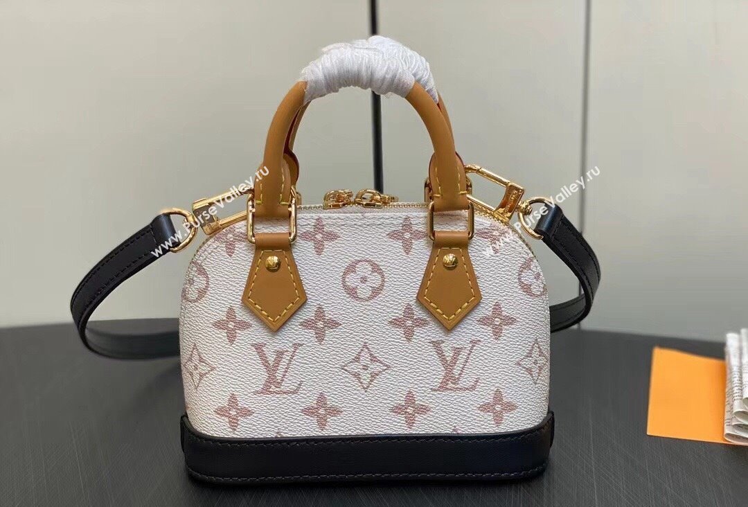 Louis Vuitton Monogram Canvas Nano Alma Bag M82717 White 2023 (kiki-23111339)