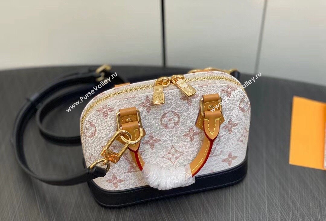 Louis Vuitton Monogram Canvas Nano Alma Bag M82717 White 2023 (kiki-23111339)