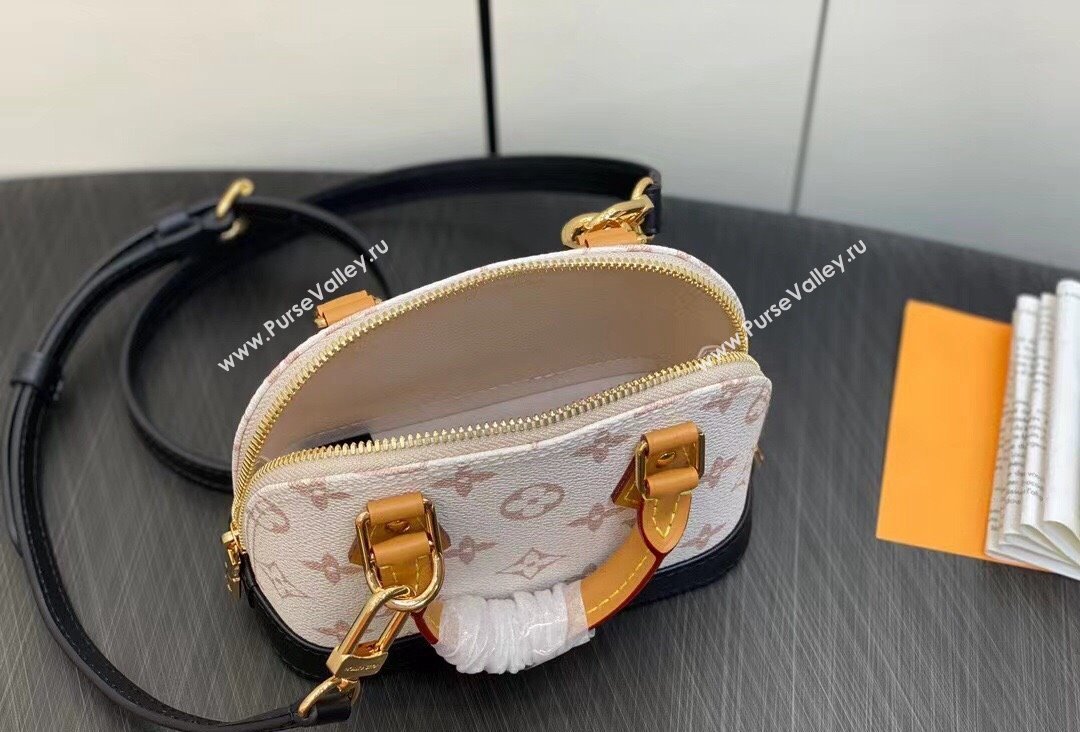 Louis Vuitton Monogram Canvas Nano Alma Bag M82717 White 2023 (kiki-23111339)