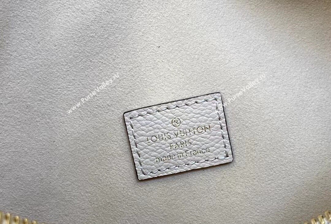 Louis Vuitton Monogram Empreinte Leather Loop Hobo Bag M46739 Cream 2023 (kiki-23111324)