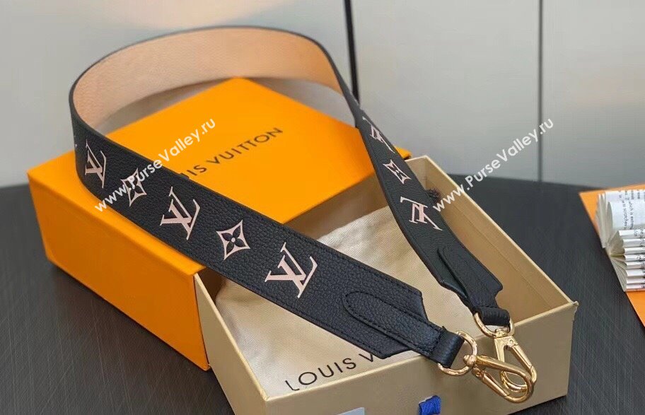 Louis Vuitton Monogram Empreinte Leather Bandoulière J02520 Black / Beige 2023 (kiki-23111331)