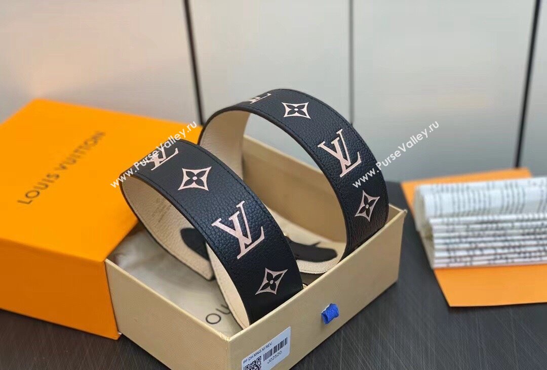 Louis Vuitton Monogram Empreinte Leather Bandoulière J02520 Black / Beige 2023 (kiki-23111331)