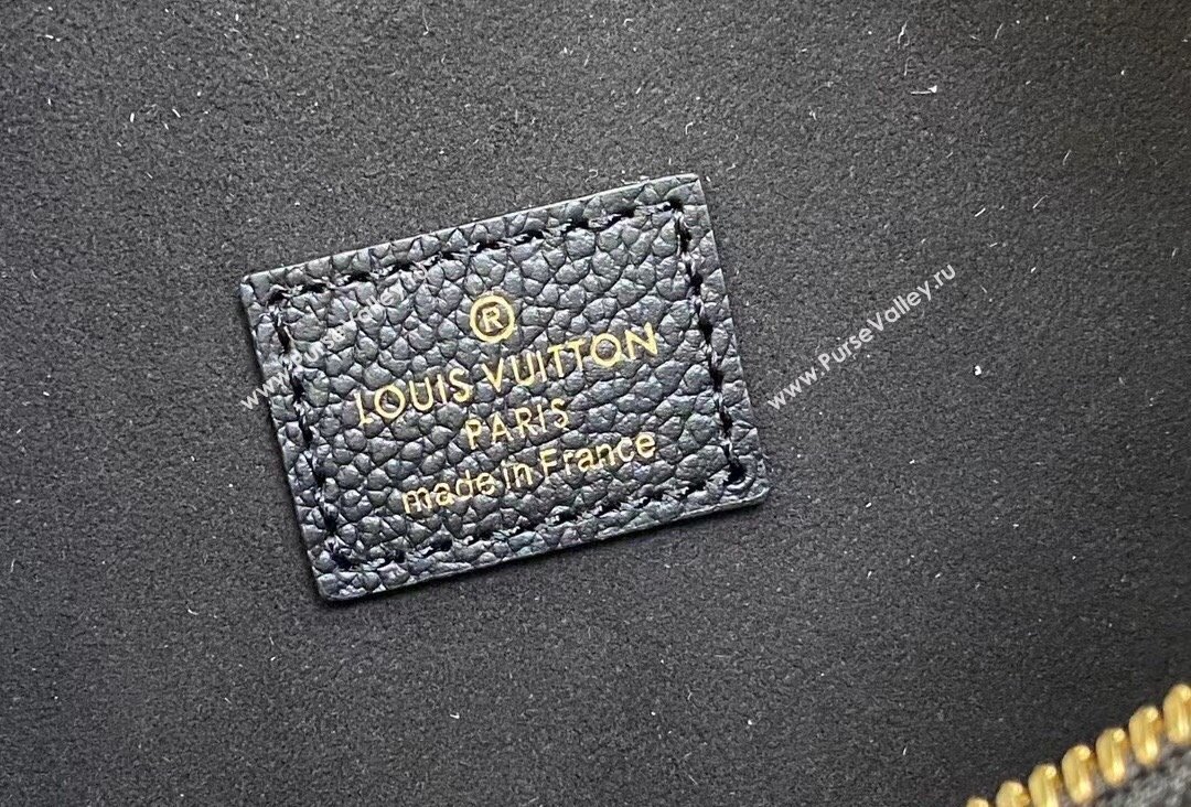 Louis Vuitton Monogram Empreinte Leather Loop Hobo Bag M46725 Black 2023 (kiki-23111325)