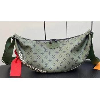 Louis Vuitton Monogram Canvas Hamac Bag M23779 Khaki Green/Vermillion Red 2023 (kiki-23111314)