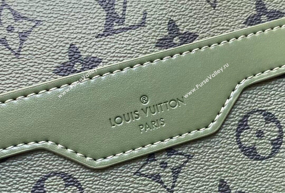 Louis Vuitton Monogram Canvas Trio Messenger Bag M23783 Khaki Green/Vermillion Red 2023 (kiki-23111315)