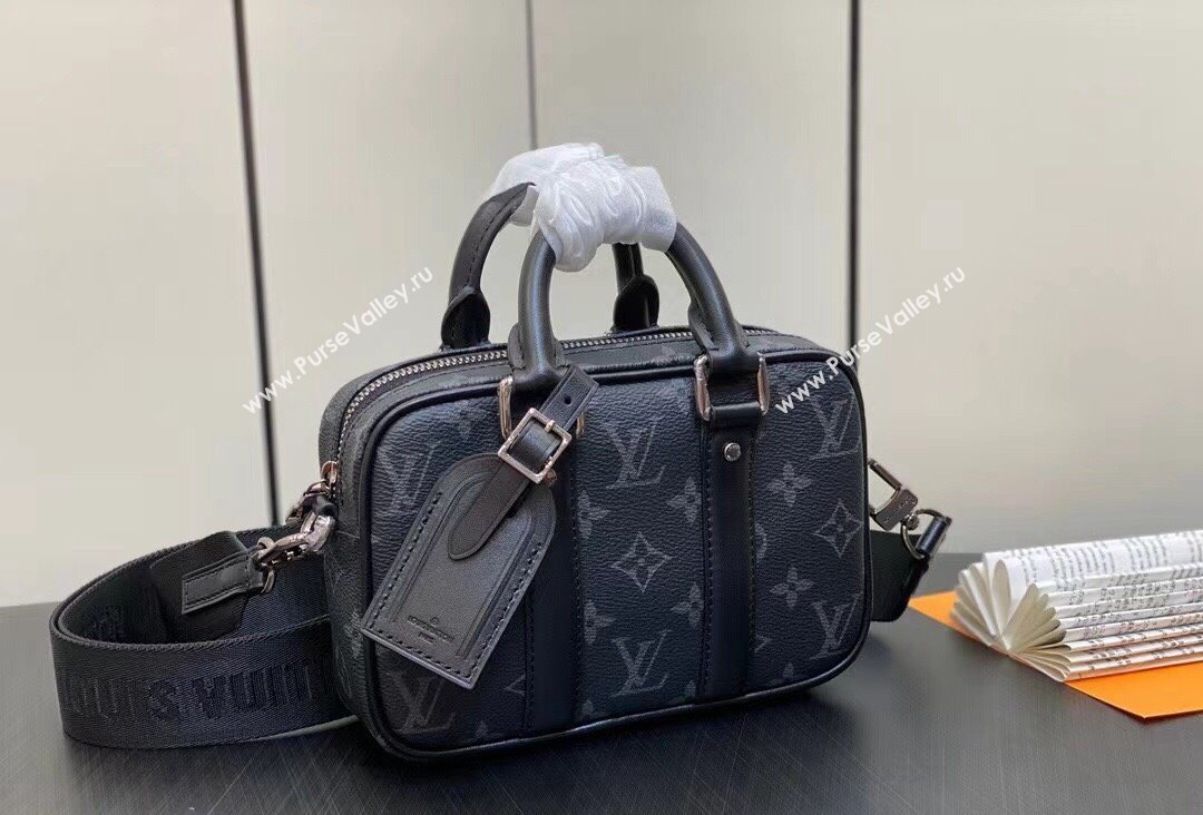 Louis Vuitton Nano Porte Documents Voyage Bag M82770 Monogram Eclipse Canvas 2023 (kiki-23111308)