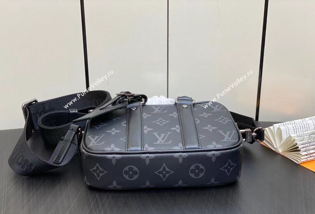 Louis Vuitton Nano Porte Documents Voyage Bag M82770 Monogram Eclipse Canvas 2023 (kiki-23111308)