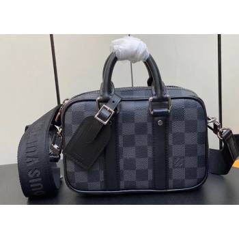 Louis Vuitton Nano Porte Documents Voyage Bag M82770 Damier Graphite Canvas 2023 (kiki-23111309)