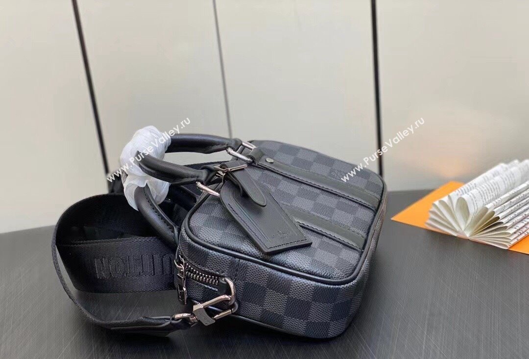 Louis Vuitton Nano Porte Documents Voyage Bag M82770 Damier Graphite Canvas 2023 (kiki-23111309)