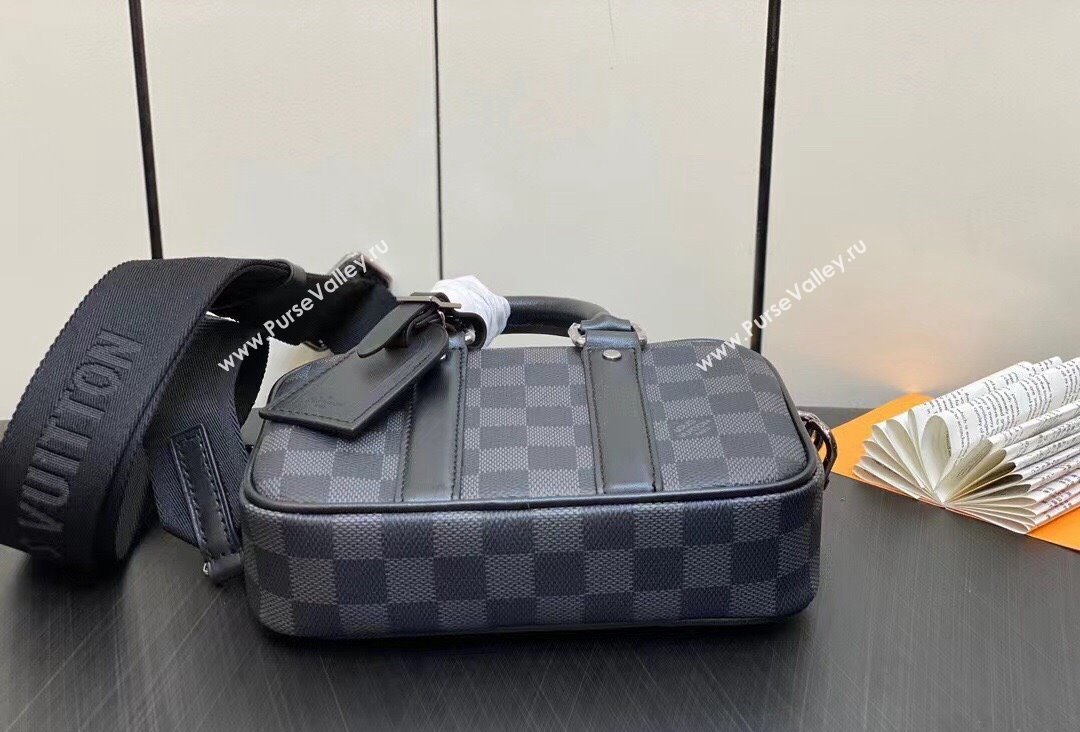 Louis Vuitton Nano Porte Documents Voyage Bag M82770 Damier Graphite Canvas 2023 (kiki-23111309)