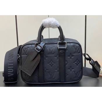 Louis Vuitton Nano Porte Documents Voyage Bag M82770 Monogram Empreinte Black 2023 (kiki-23111310)