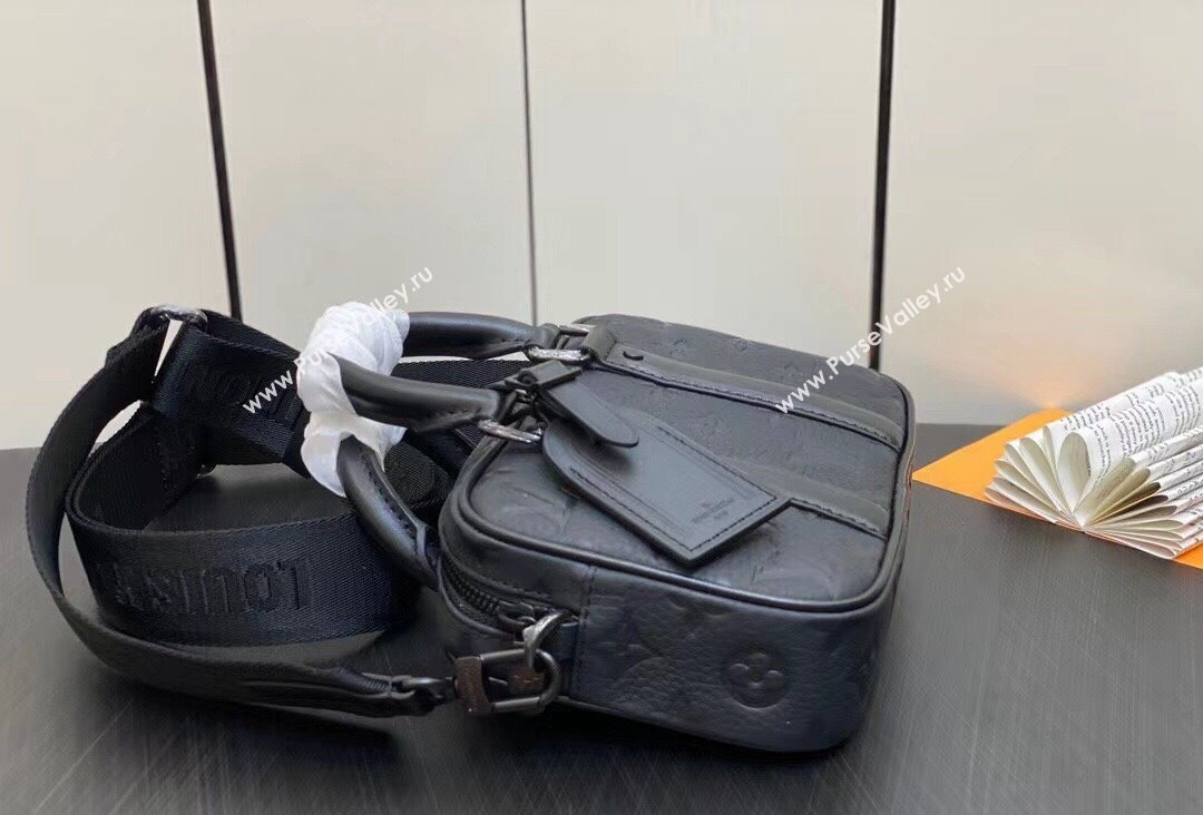 Louis Vuitton Nano Porte Documents Voyage Bag M82770 Monogram Empreinte Black 2023 (kiki-23111310)