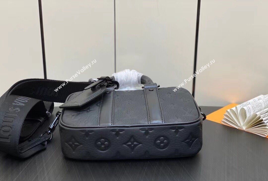 Louis Vuitton Nano Porte Documents Voyage Bag M82770 Monogram Empreinte Black 2023 (kiki-23111310)