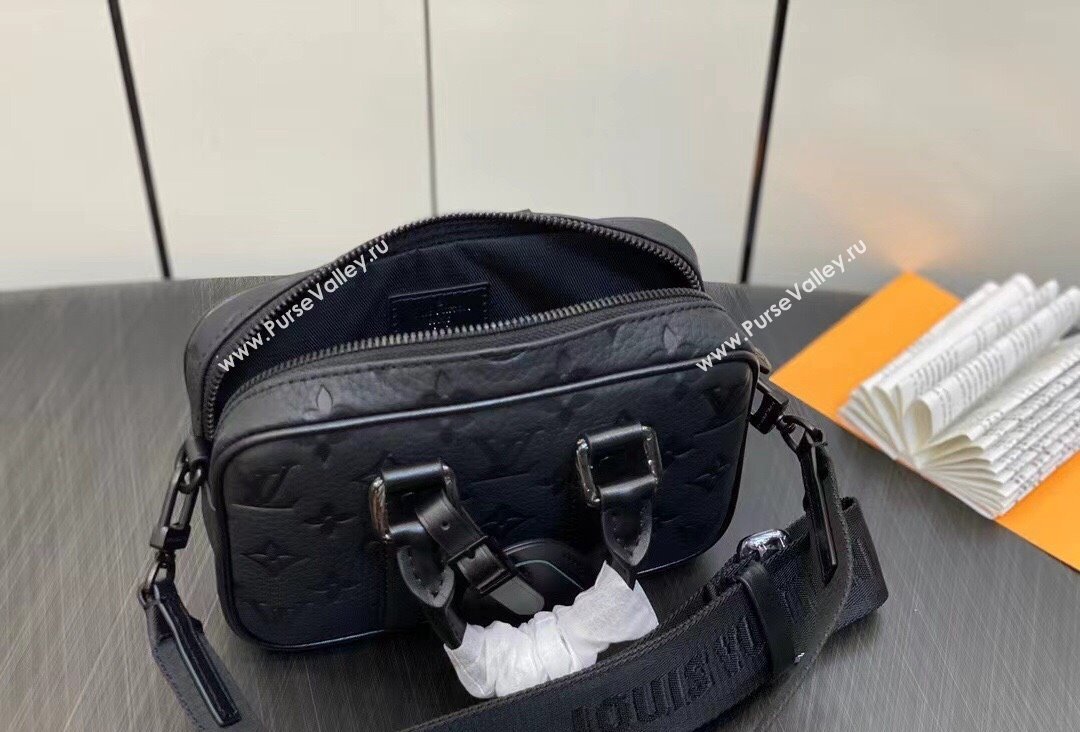 Louis Vuitton Nano Porte Documents Voyage Bag M82770 Monogram Empreinte Black 2023 (kiki-23111310)