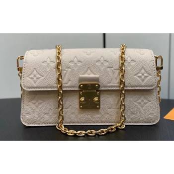 Louis Vuitton Monogram Empreinte leather Wallet On Chain Métis Bag M82836 Cream 2023 (kiki-23111368)