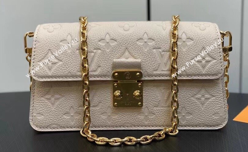 Louis Vuitton Monogram Empreinte leather Wallet On Chain Métis Bag M82836 Cream 2023 (kiki-23111368)