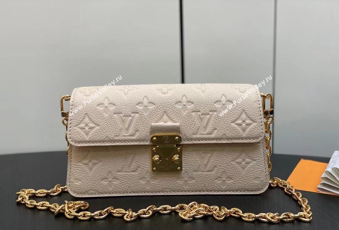 Louis Vuitton Monogram Empreinte leather Wallet On Chain Métis Bag M82836 Cream 2023 (kiki-23111368)