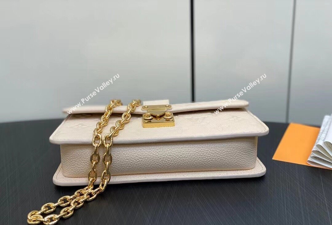 Louis Vuitton Monogram Empreinte leather Wallet On Chain Métis Bag M82836 Cream 2023 (kiki-23111368)