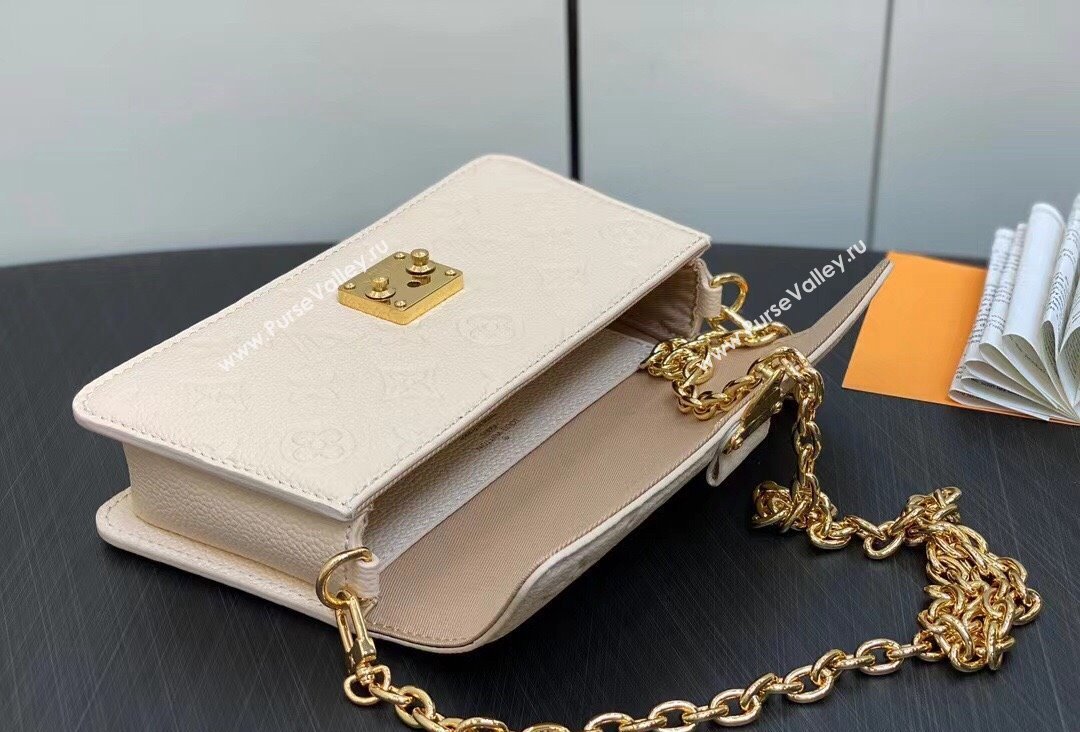 Louis Vuitton Monogram Empreinte leather Wallet On Chain Métis Bag M82836 Cream 2023 (kiki-23111368)