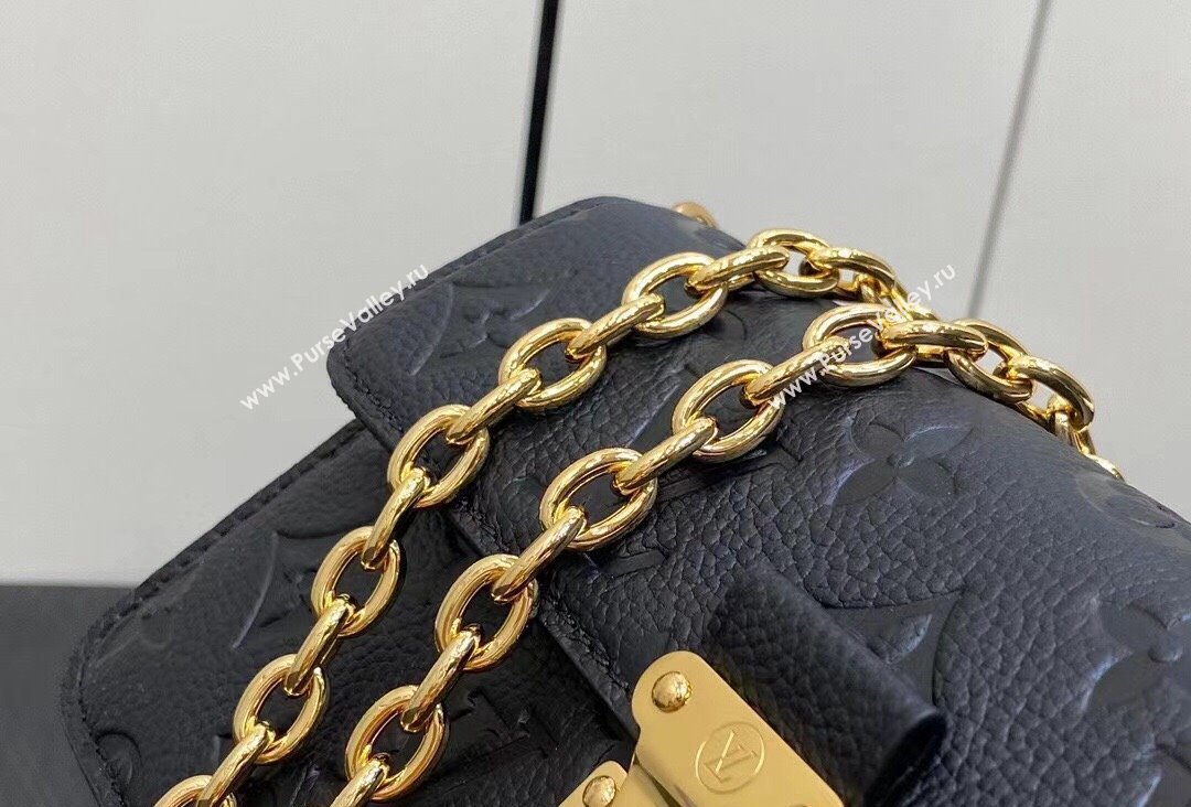 Louis Vuitton Monogram Empreinte leather Wallet On Chain Métis Bag M82637 Black 2023 (kiki-23111367)