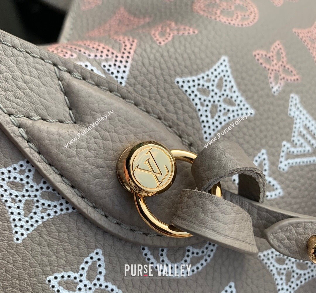 Louis Vuitton Mahina perforated calfskin leather Blossom PM Bag M23758 Flight Mode Gray 2023 (kiki-23111344)