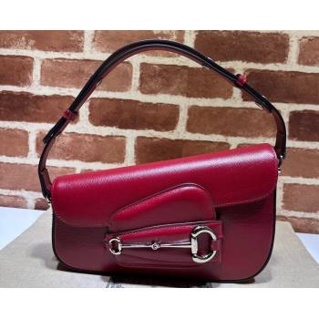 Gucci Horsebit 1955 small shoulder bag 764155 leather Red (dlh-23111420)