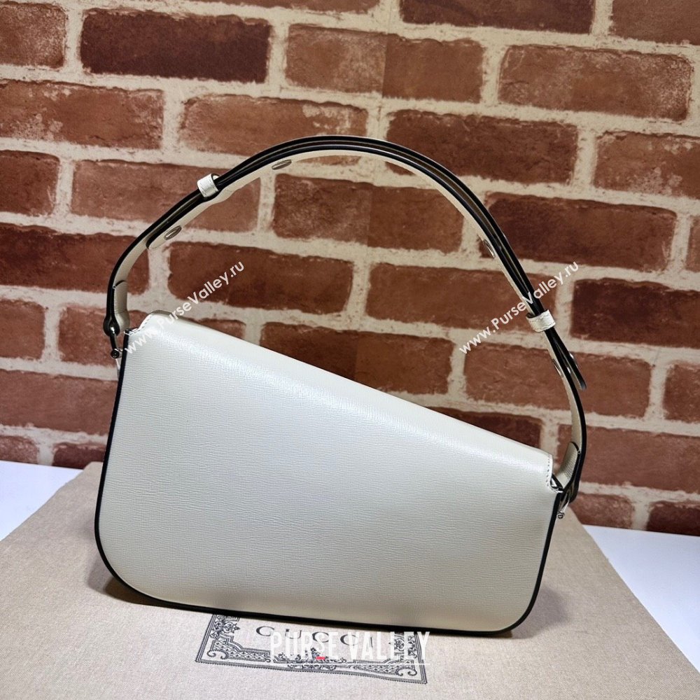 Gucci Horsebit 1955 small shoulder bag 764155 leather White (dlh-23111419)