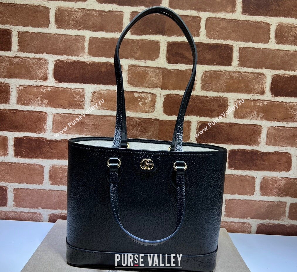 Gucci Ophidia mini tote bag 765043 Leather Black 2024 (dlh-23112301)