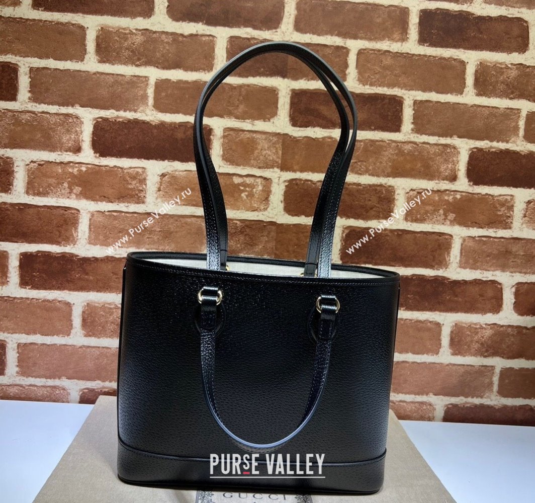 Gucci Ophidia mini tote bag 765043 Leather Black 2024 (dlh-23112301)