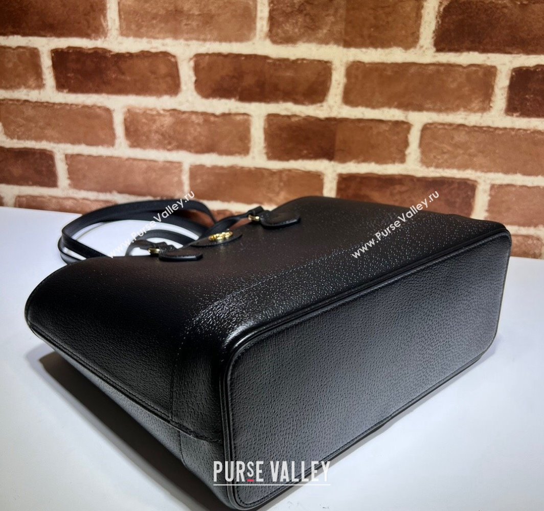 Gucci Ophidia mini tote bag 765043 Leather Black 2024 (dlh-23112301)