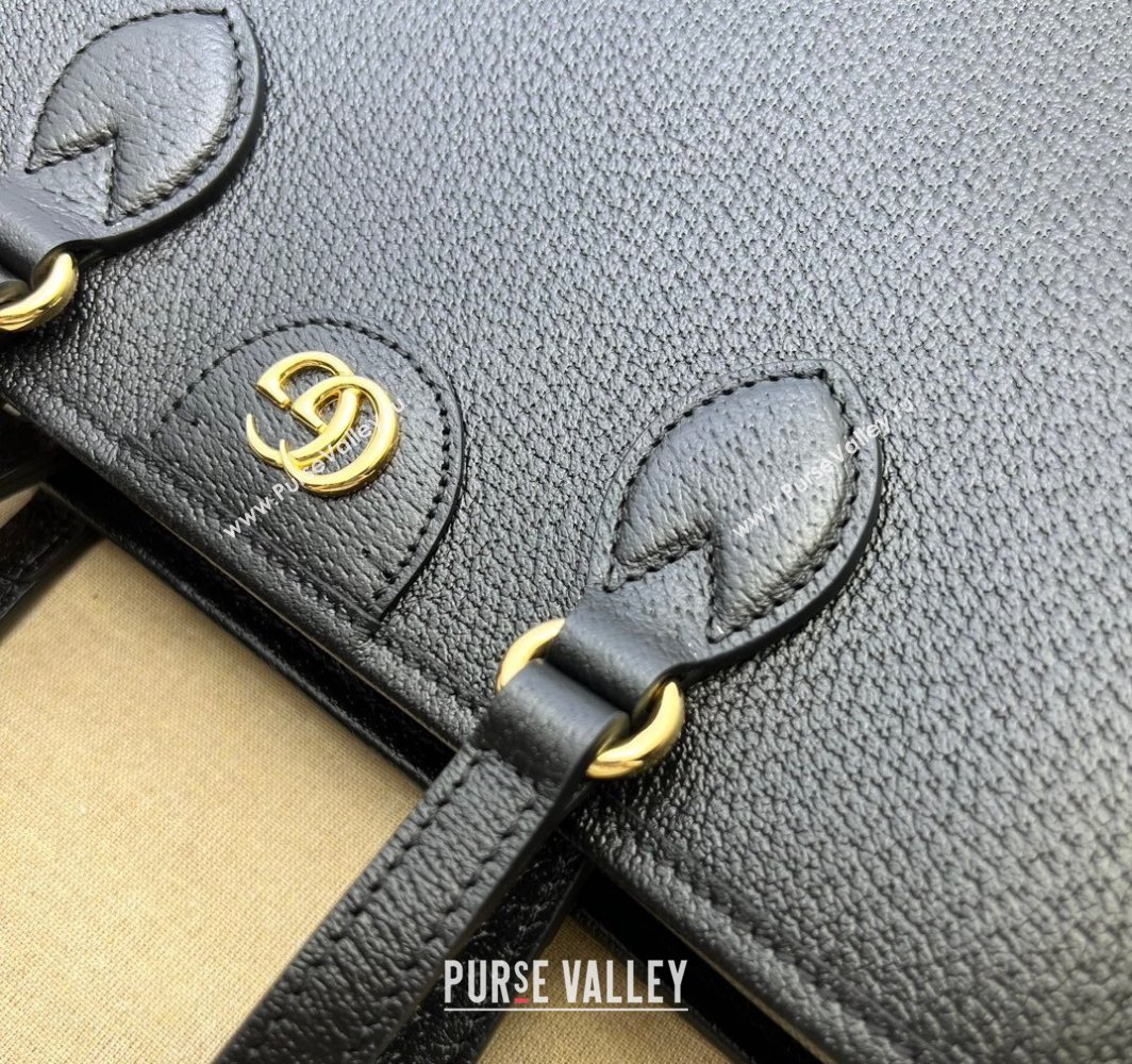 Gucci Ophidia mini tote bag 765043 Leather Black 2024 (dlh-23112301)