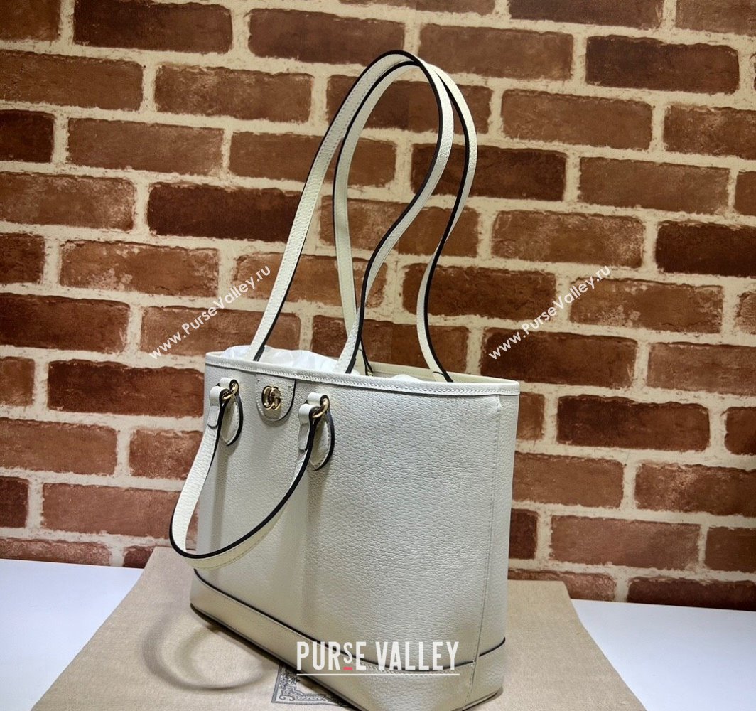 Gucci Ophidia mini tote bag 765043 Leather White 2024 (dlh-23112302)