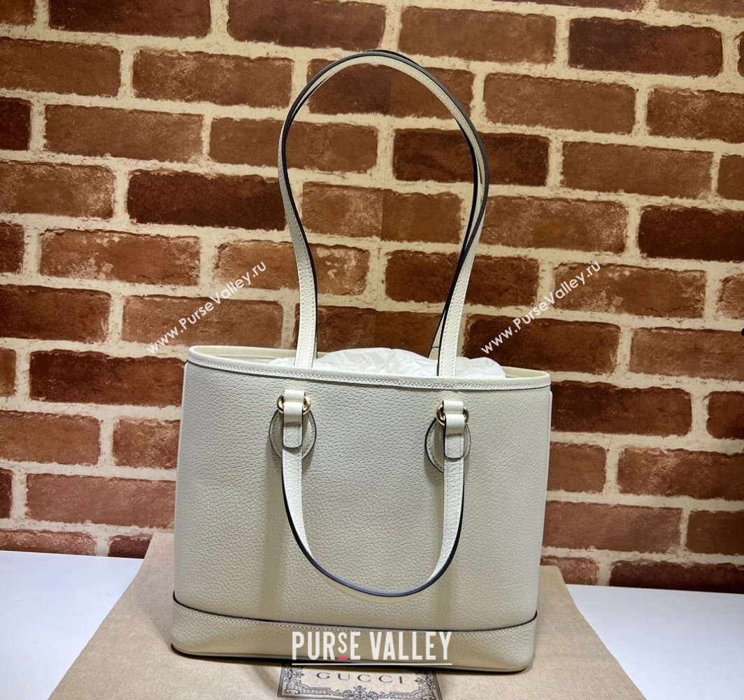 Gucci Ophidia mini tote bag 765043 Leather White 2024 (dlh-23112302)