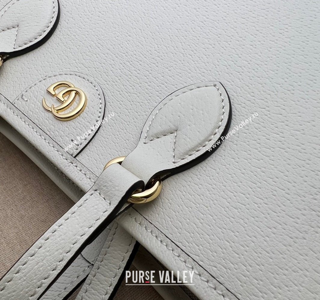 Gucci Ophidia mini tote bag 765043 Leather White 2024 (dlh-23112302)