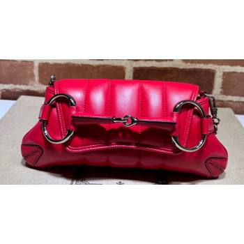 Gucci Horsebit Chain small shoulder bag 764339 quilted leather Red (dlh-23111412)
